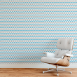 Zig zag wallpaper Turquoise blue and gray