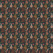 Distorted Floral Wallpaper