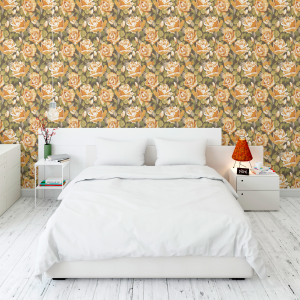 Papel Pintado Rosales vintage