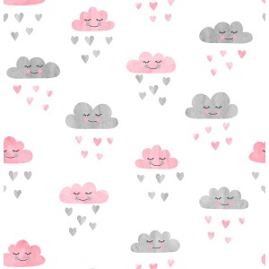Clouds and hearts Wallpaper