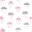 Clouds and hearts Wallpaper
