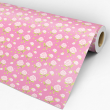 Papier peint floral Petites fleurs sur fond rose