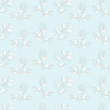Turquoise Delicate Floral Wallpaper