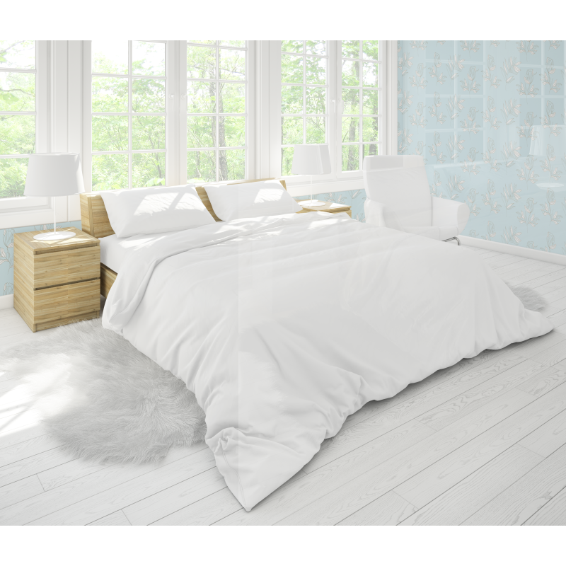 Papel Pintado Floral Delicado color turquesa