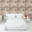 Floral wallpaper with floral squares