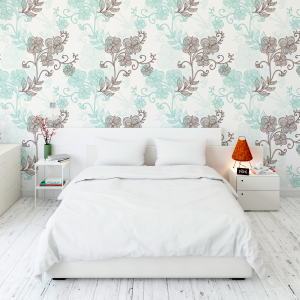 Papier peint floral...