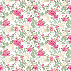 Garden Roses Floral Wallpaper