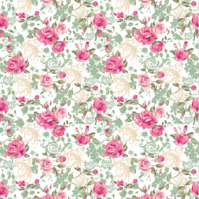 Garden Roses Floral Wallpaper