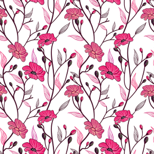 Floral Wallpaper Pink Tulips