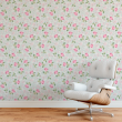 Pastel Roses Floral Wallpaper