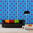 Blue and Purple Tile Wallpape