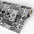 Black and White Tile Wallpaper