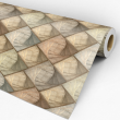 Carta da Parati Geometrica in Legno