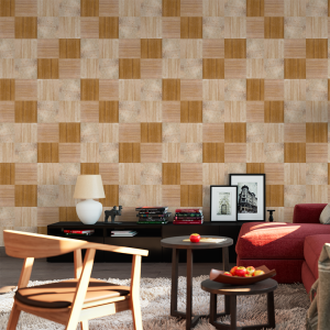 Geometrische Holz Tapete