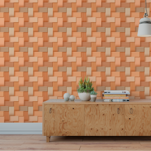 Holz Backstein Tapete