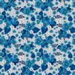 Papel Pintado Hortensias Azules