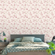 Delicate pink floral wallpaper - Sweet Papaya