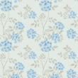 Papier peint floral hortensias bleus
