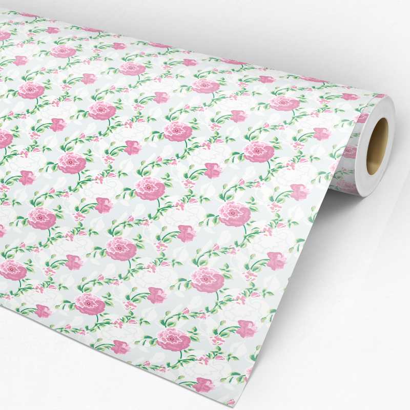 Floral Wallpaper large roses