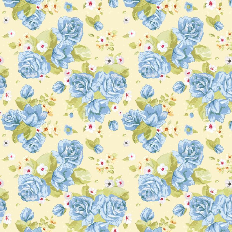 Blumentapete blaue Rosen