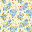Blumentapete blaue Rosen