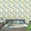 Blumentapete blaue Rosen