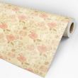 Floral Wallpaper peach roses