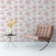 Papier peint floral roses vintage