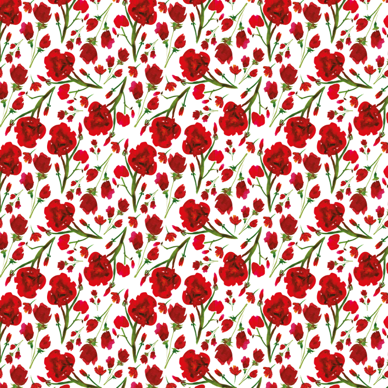 Floral Wallpaper Rosas rojo vino