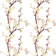 Japanese cherry floral wallpaper