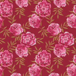 Papier peint floral rosas vino