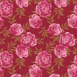 Floral Wallpaper rosas vino