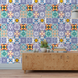 Papier Peint Carrelage Multicolore