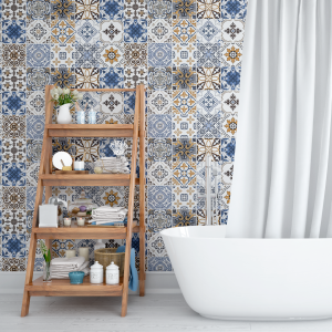 Blue Tiles Wallpaper