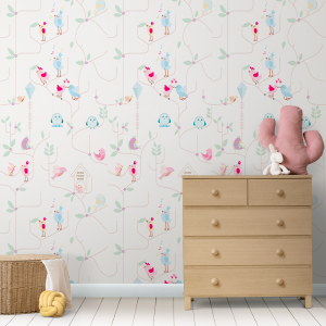 Children's wallpaper Birds...