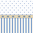 Wallpaper for children Crowns and stripes King blue