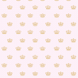 Children's wallpaper Golden crowns
