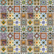 Multicolored Tile Wallpaper