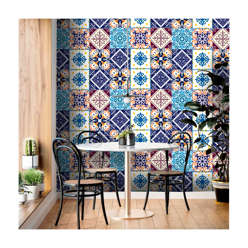 Blue Tiles Wallpaper