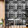 Black and White Tile Wallpaper