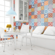 Multicolored Tile Wallpaper