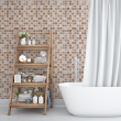 Tile Wallpaper in earth tones with sparkles