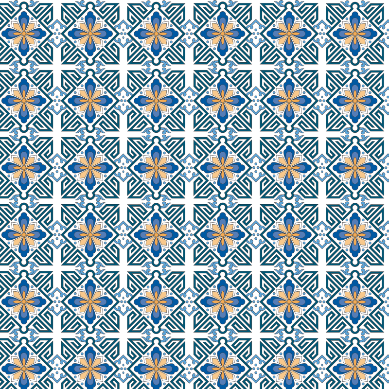 Blue Tiles Wallpaper