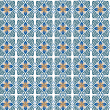 Blaue Fliesen Tapete