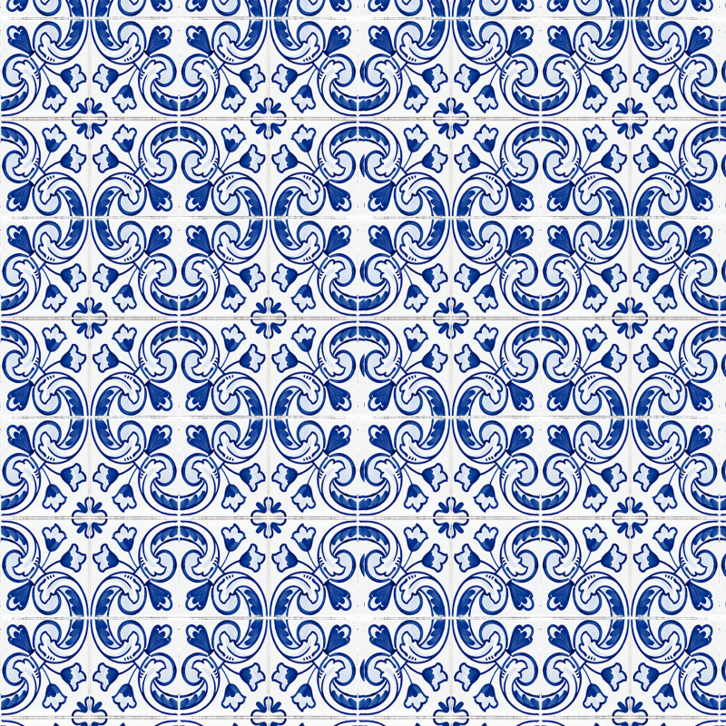Blue Tiles Wallpaper