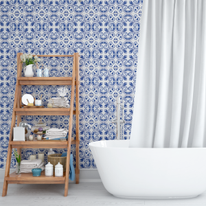 Blue Tiles Wallpaper