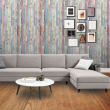 Multicolor Vertical Wood Wallpaper