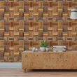 Carta da Parati Geometrica in Legno