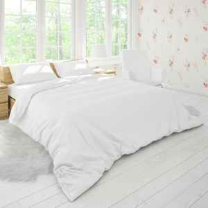 Blumentapete rote und weiße...