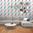 Geometric wallpaper square with rounded tips